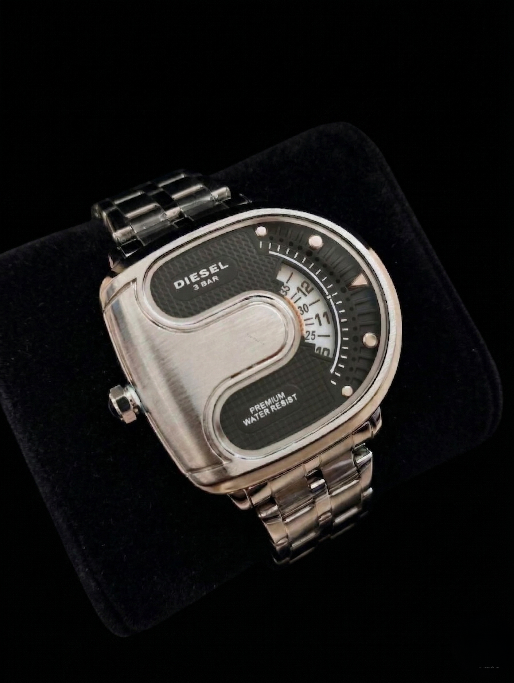 DIESEL Disk Göstergeli Gümüş Çelik Erkek Saati